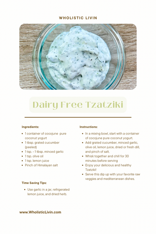 Dairy Free Tzatziki Recipe