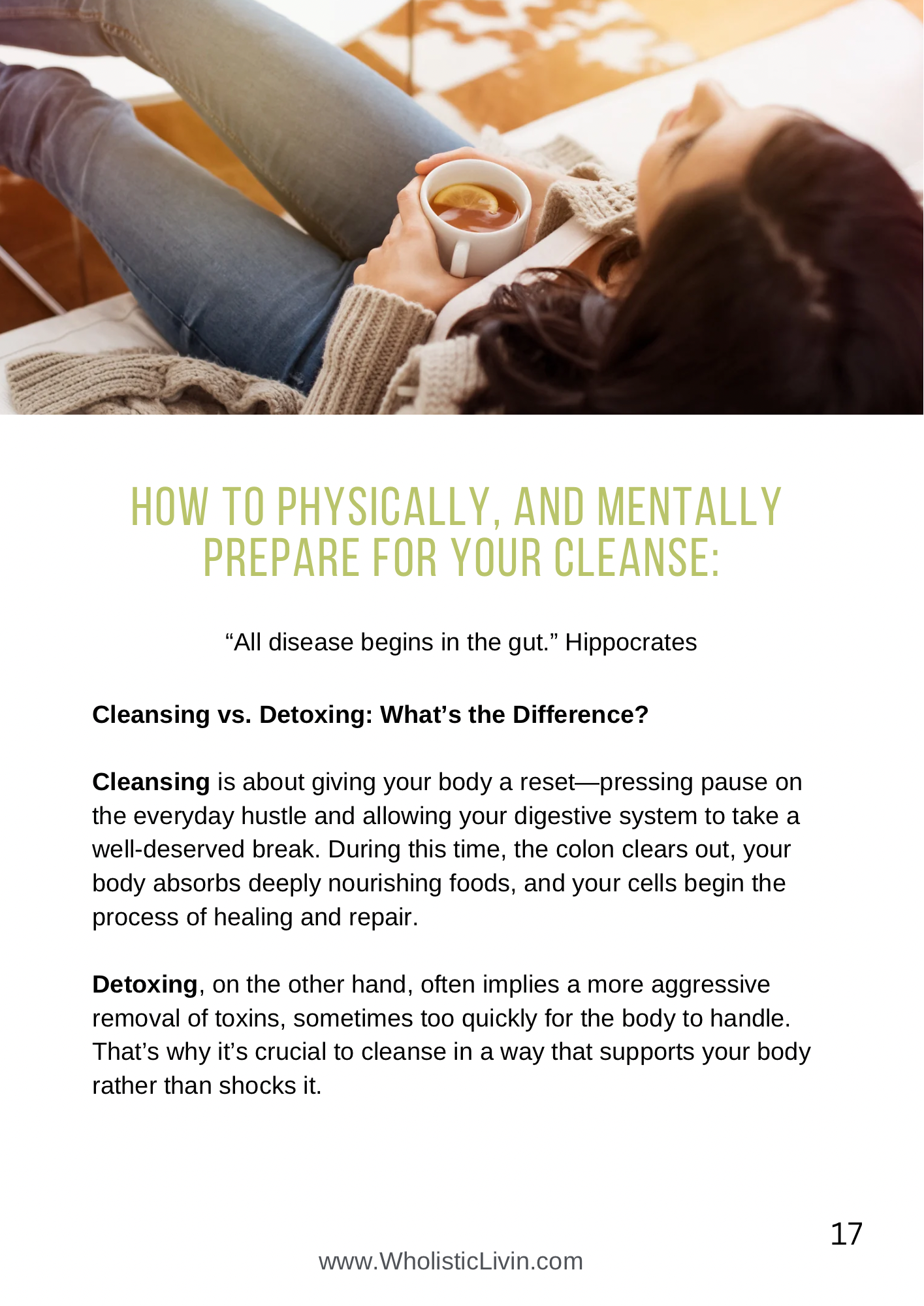 3-Day Cleanse, Nourish, & Rebuild Plan- Workbook and Guide