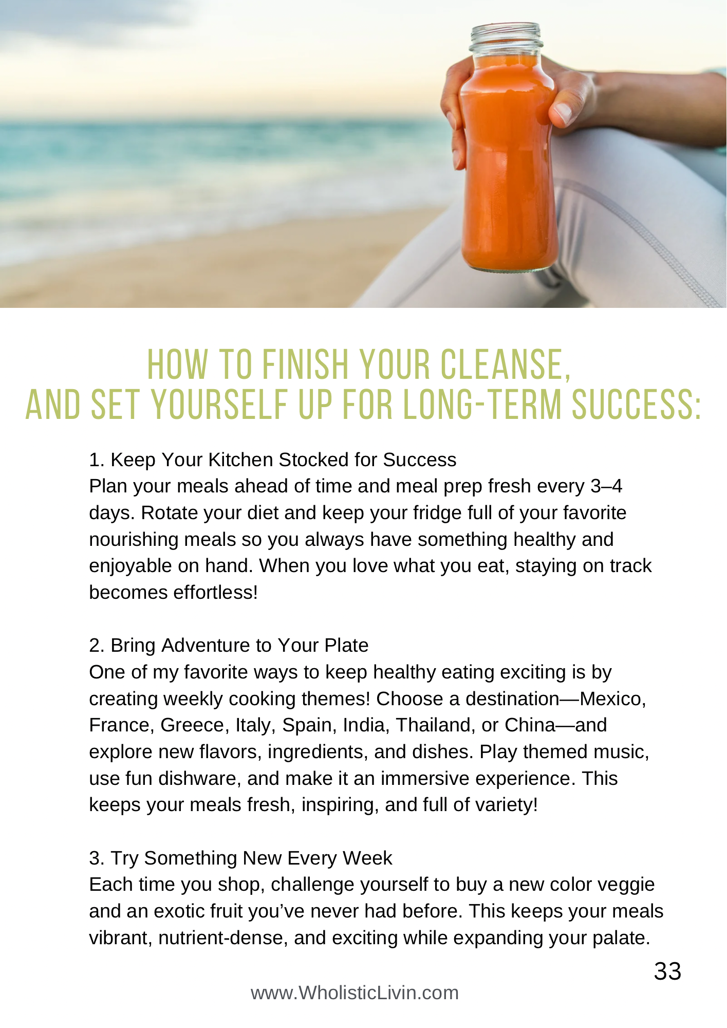 3-Day Cleanse, Nourish, & Rebuild Plan- Workbook and Guide